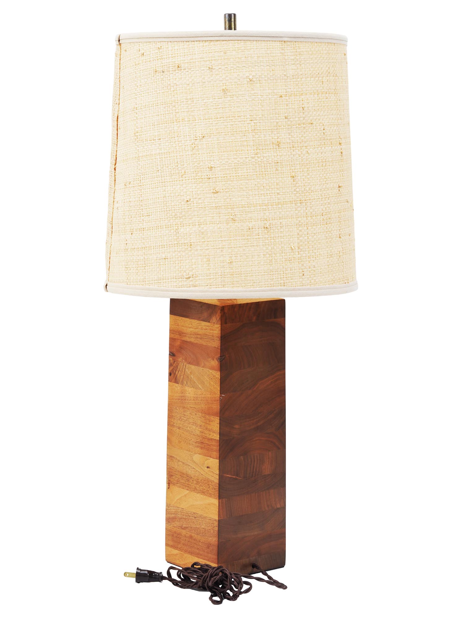 MODERN DESIGNER WOODEN TABLE LAMP WITH A SHADE PIC-1